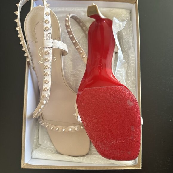 Christian louboutin beige Spiked Sandals - Picture 2 of 7